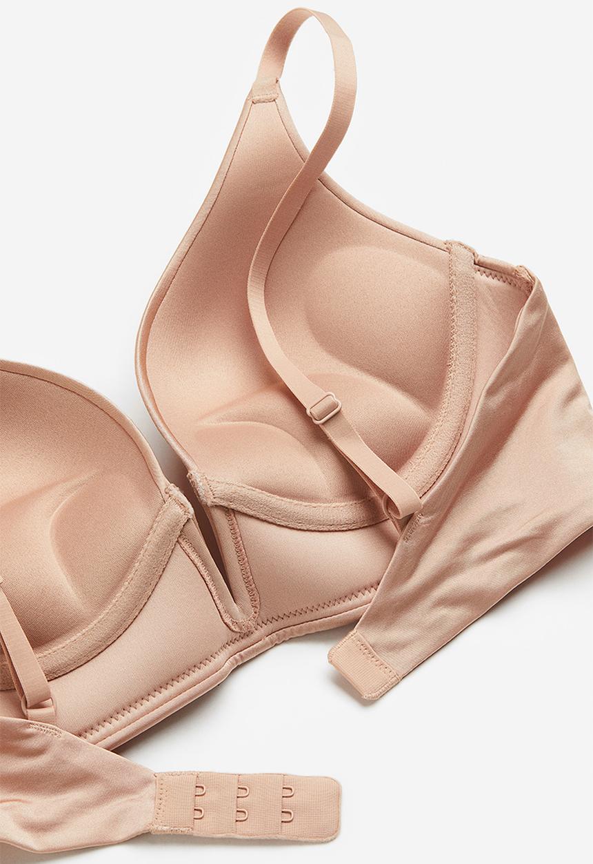 H&M - Microfibre super push-up bra - beige