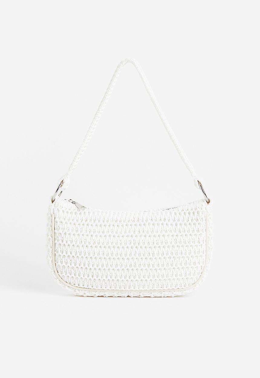 H&M - Straw shoulder bag - white