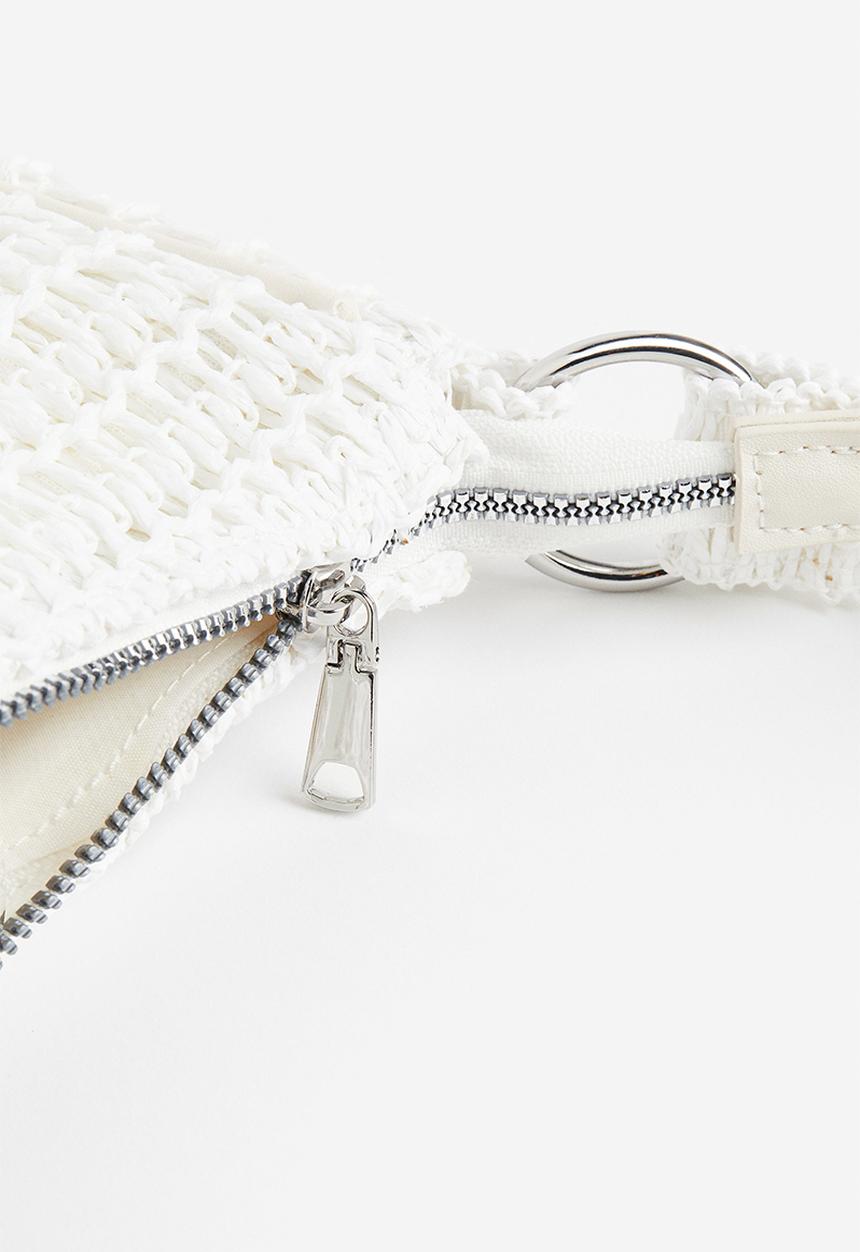 H&M - Straw shoulder bag - white