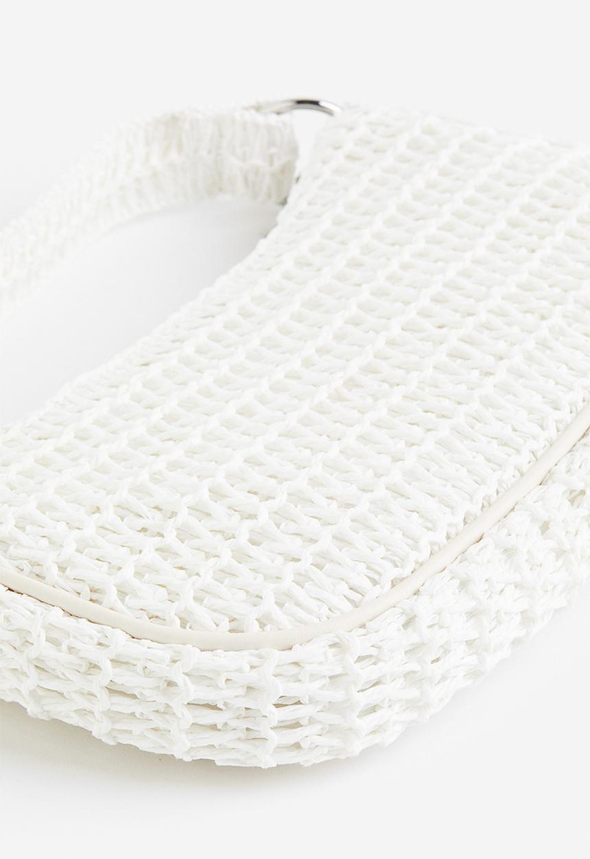 H&M - Straw shoulder bag - white