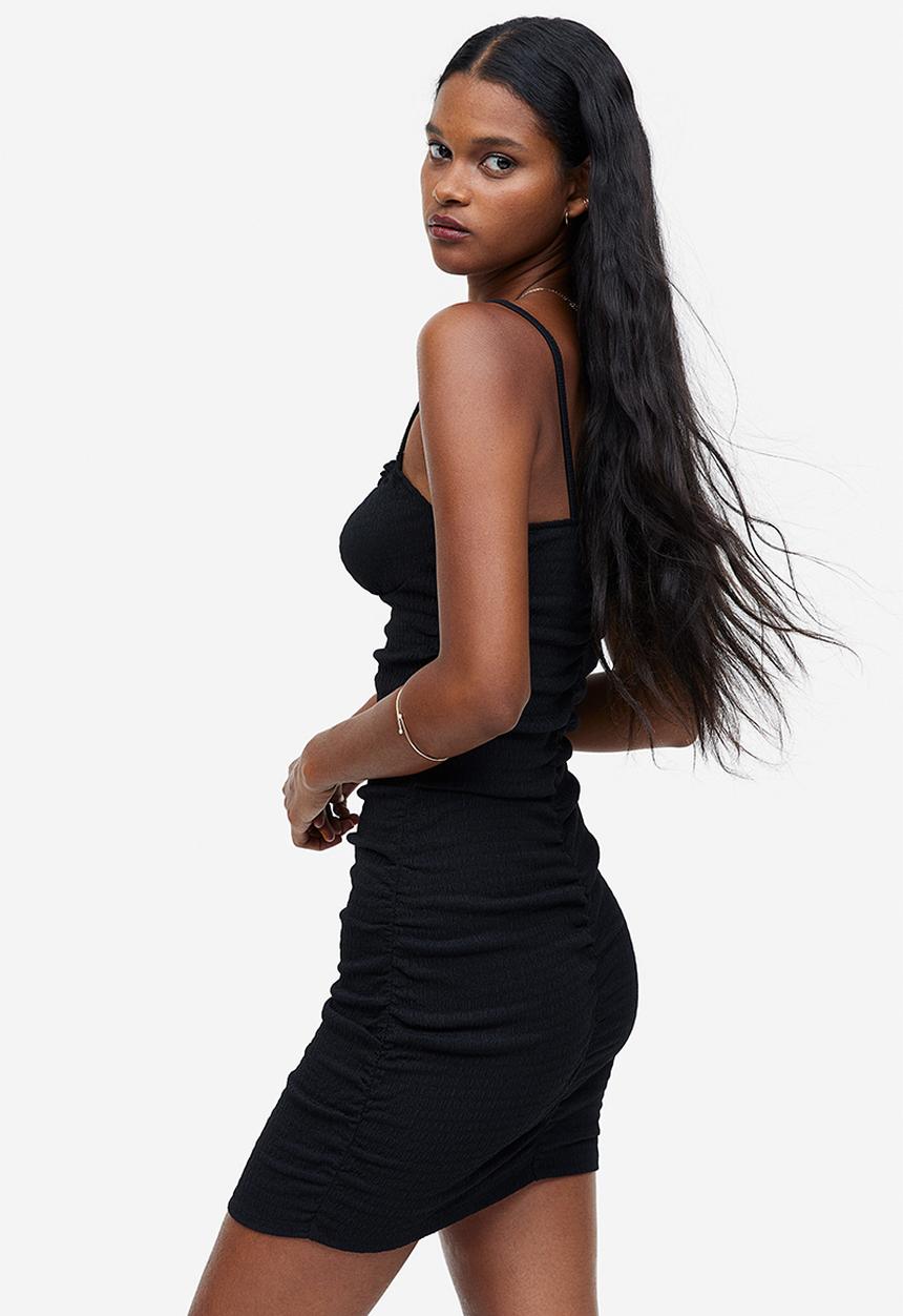 H&M - Draped dress - black