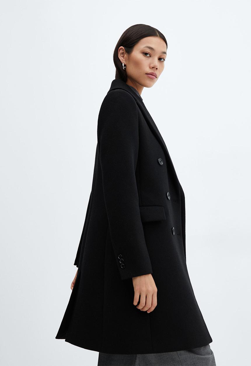 MANGO - Coat dali - black