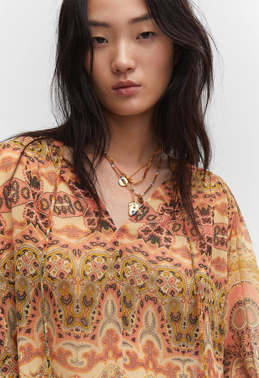 MANGO - Blouse oli - medium yellow
