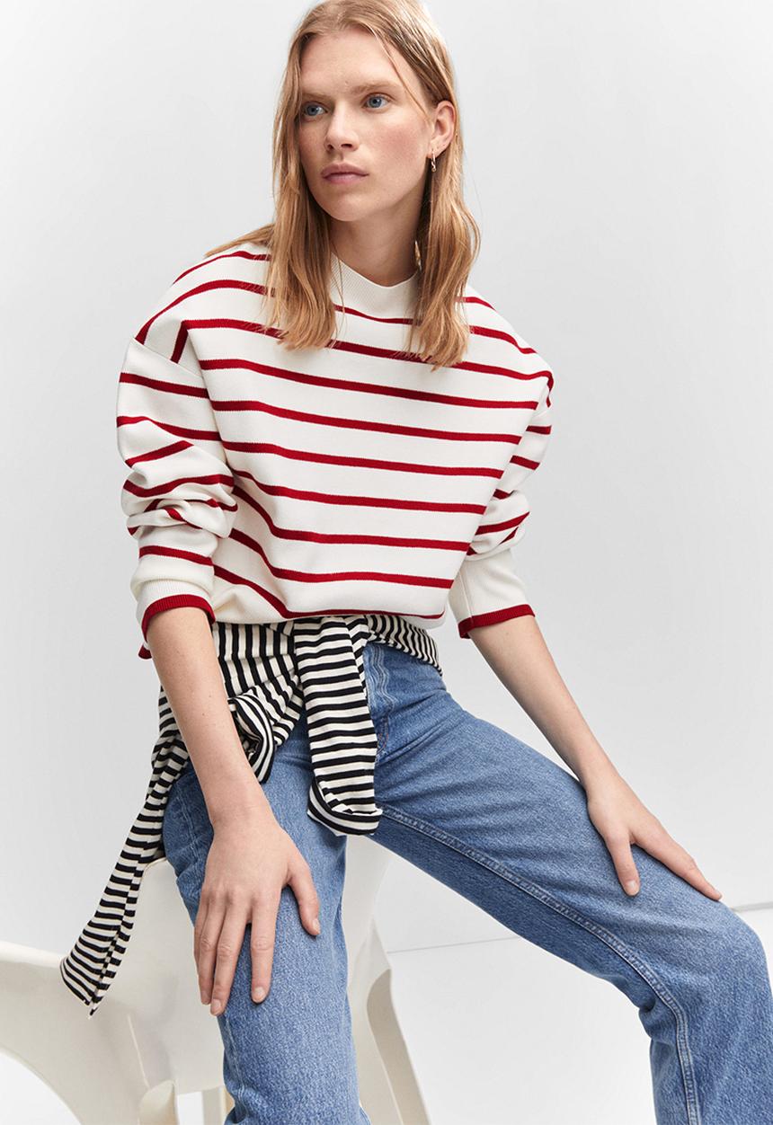 MANGO - Sweater tortuga - red