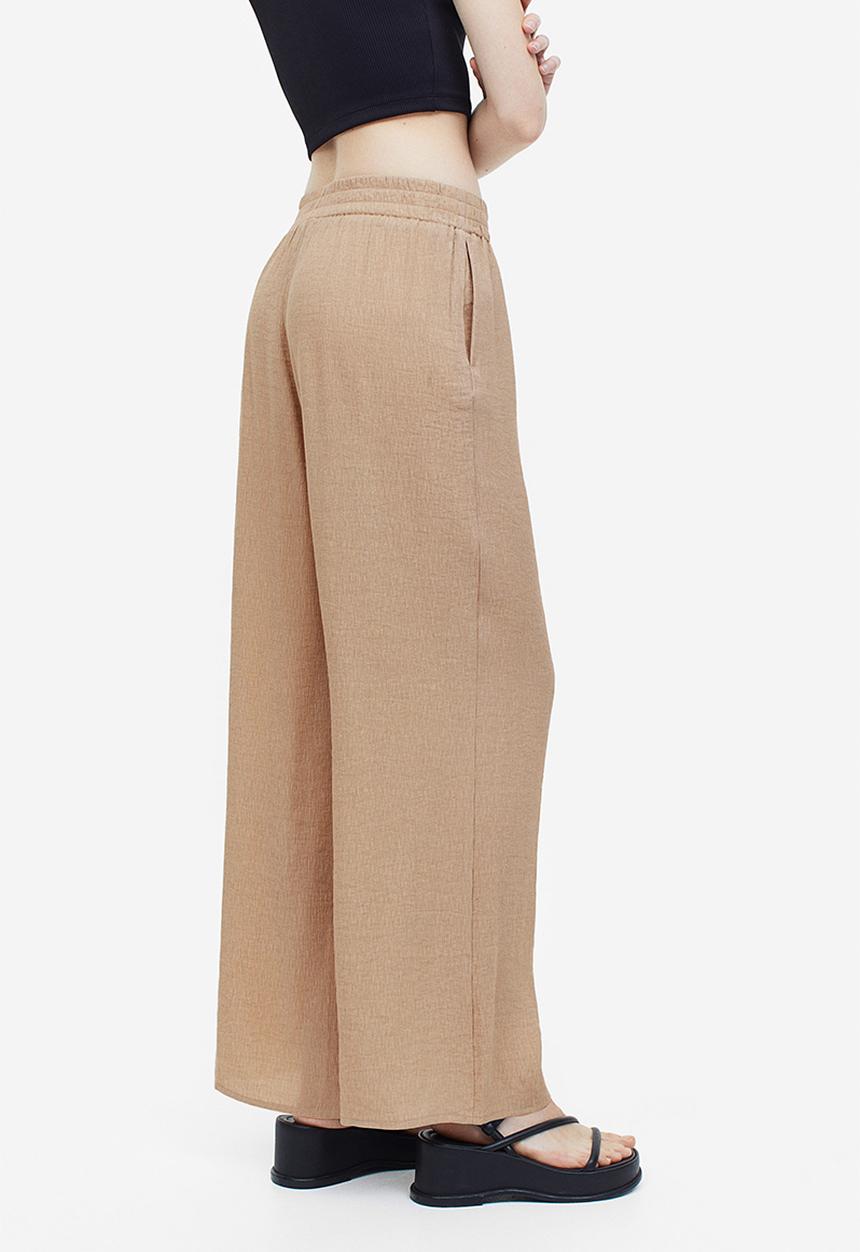 H&M - Crêpe pull-on trousers - beige
