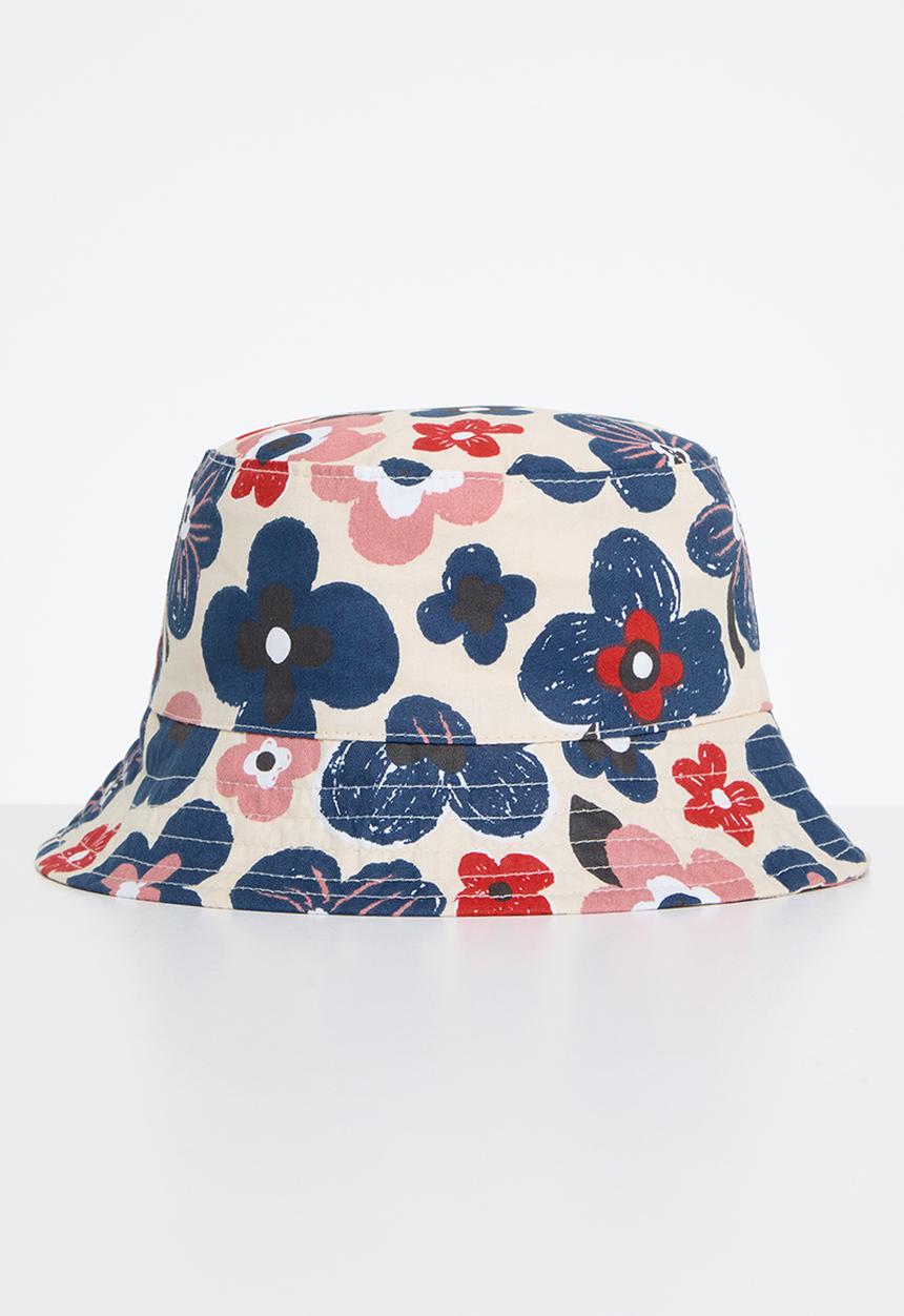 Pop Candy - Floral bucket hat - white
