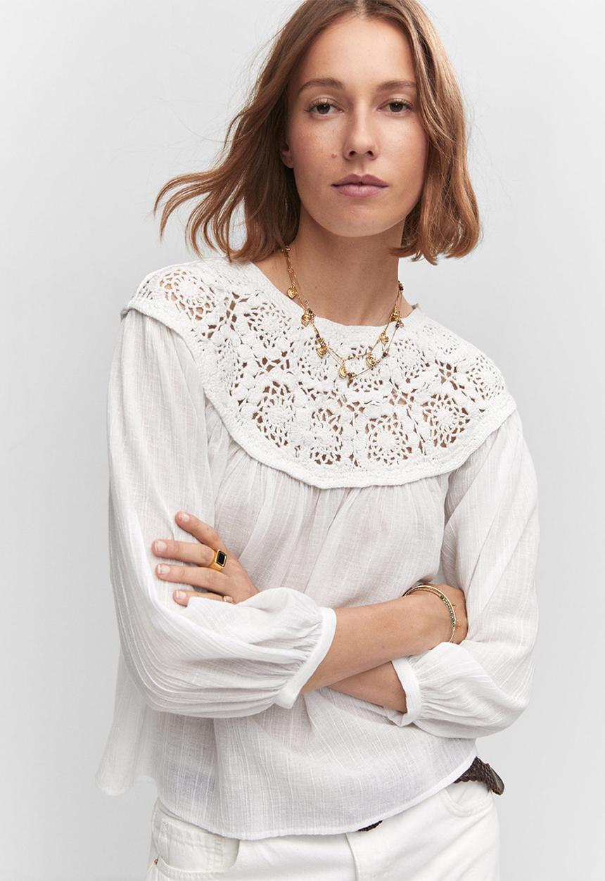 MANGO - Blouse blair - white