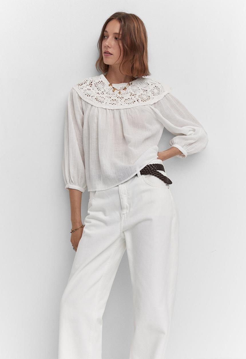 MANGO - Blouse blair - white