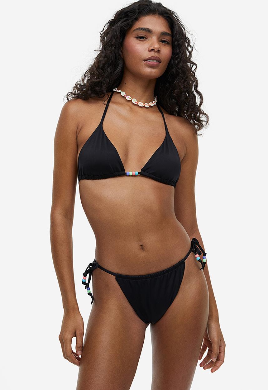 H&M - Triangle bikini top - black