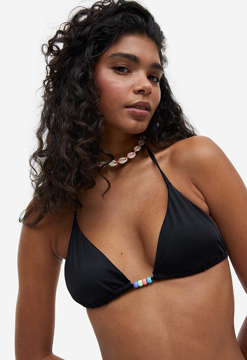 H&M - Triangle bikini top - black