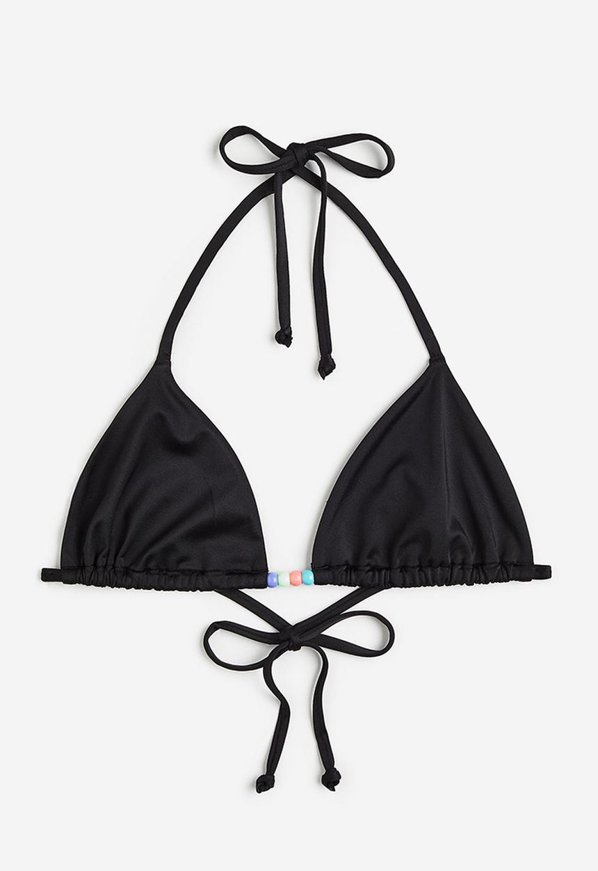 H&M - Triangle bikini top - black