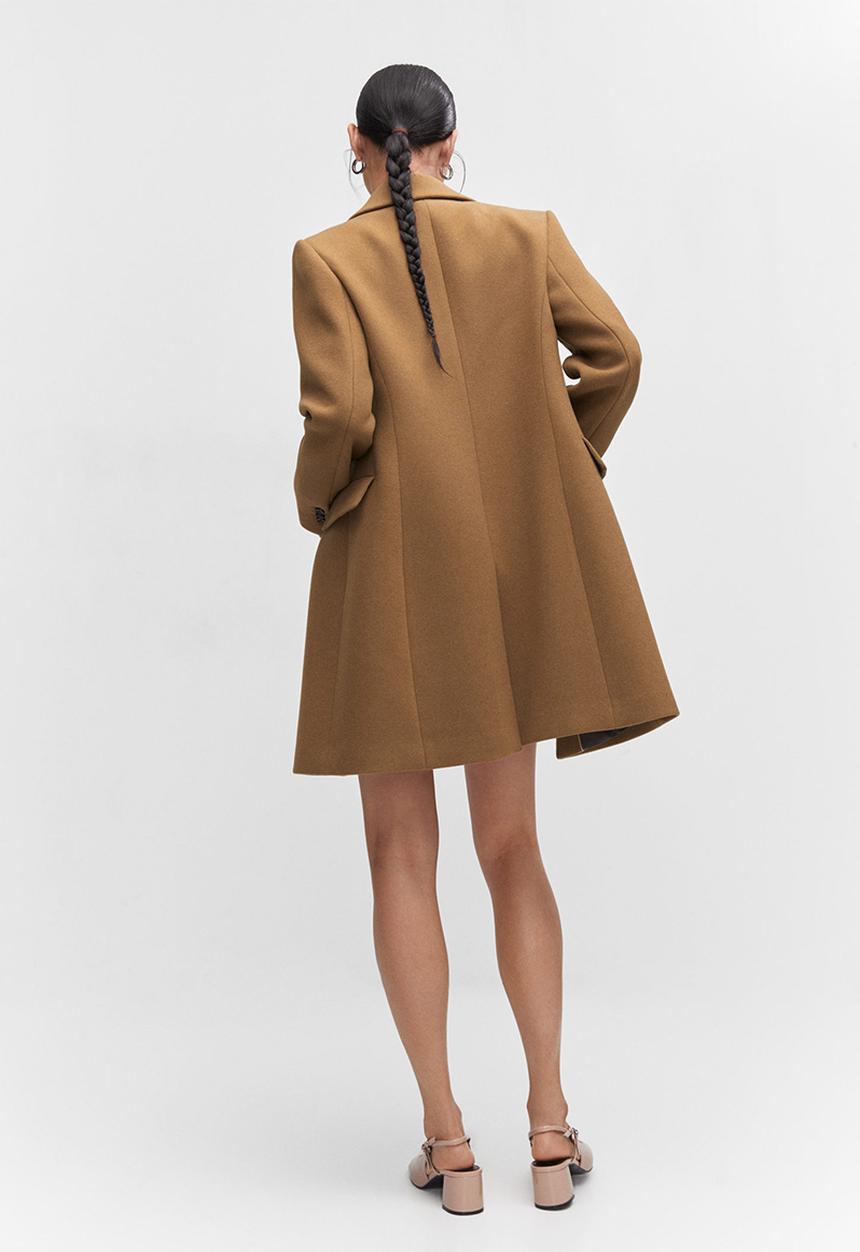 MANGO - Coat khalo - medium brown
