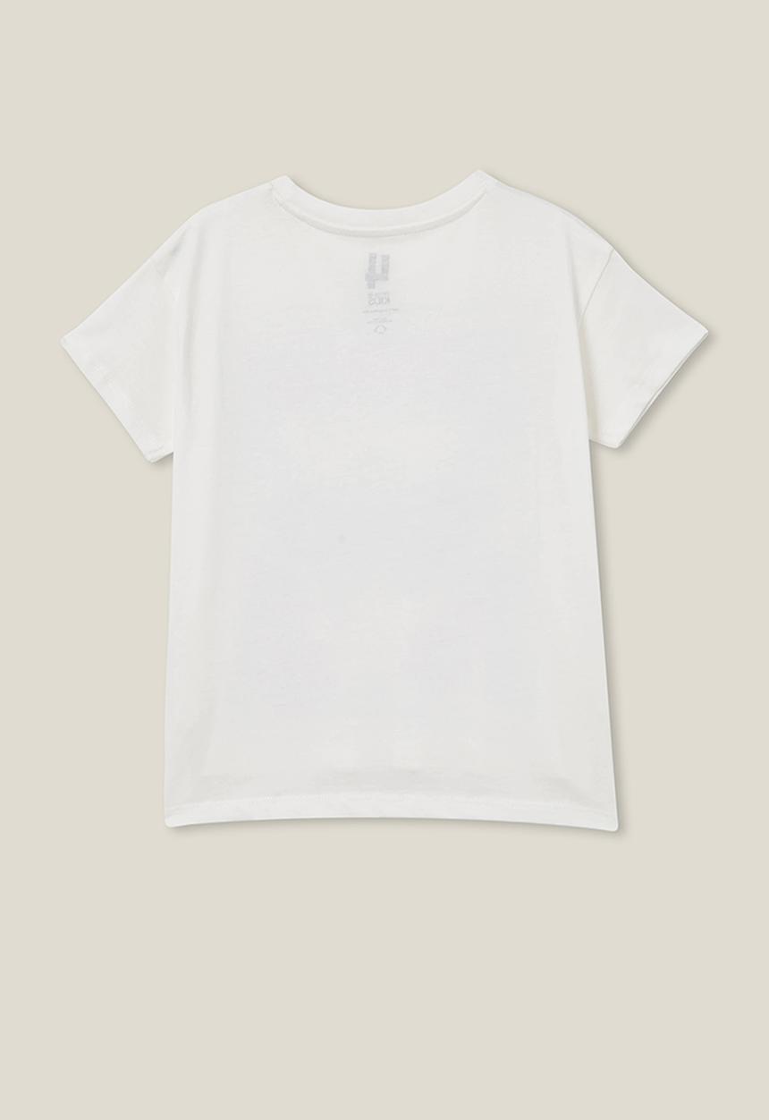 Cotton On - Poppy short sleeve print tee - vanilla/papillon butterfly