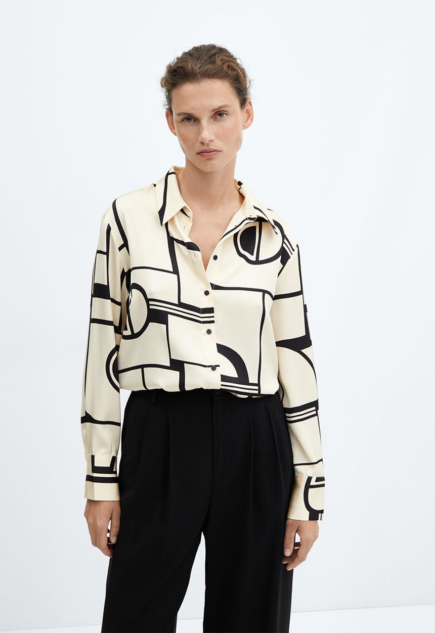 MANGO - Shirt ivanka - black