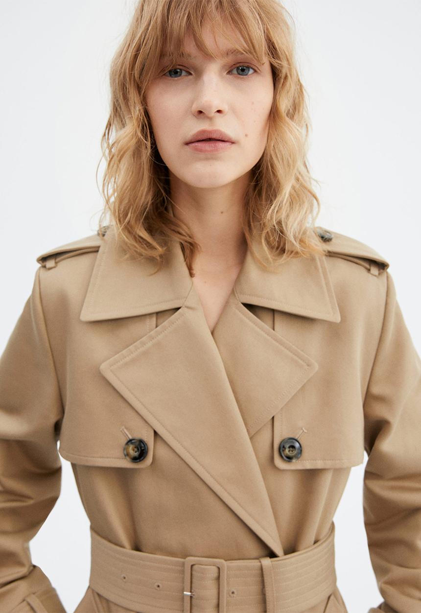 MANGO - Trench coat storm - light beige