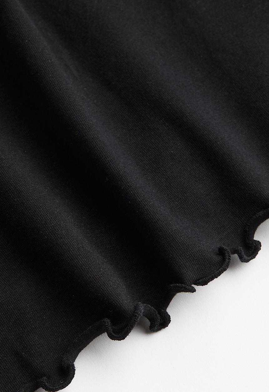 H&M - Cropped strappy top - black