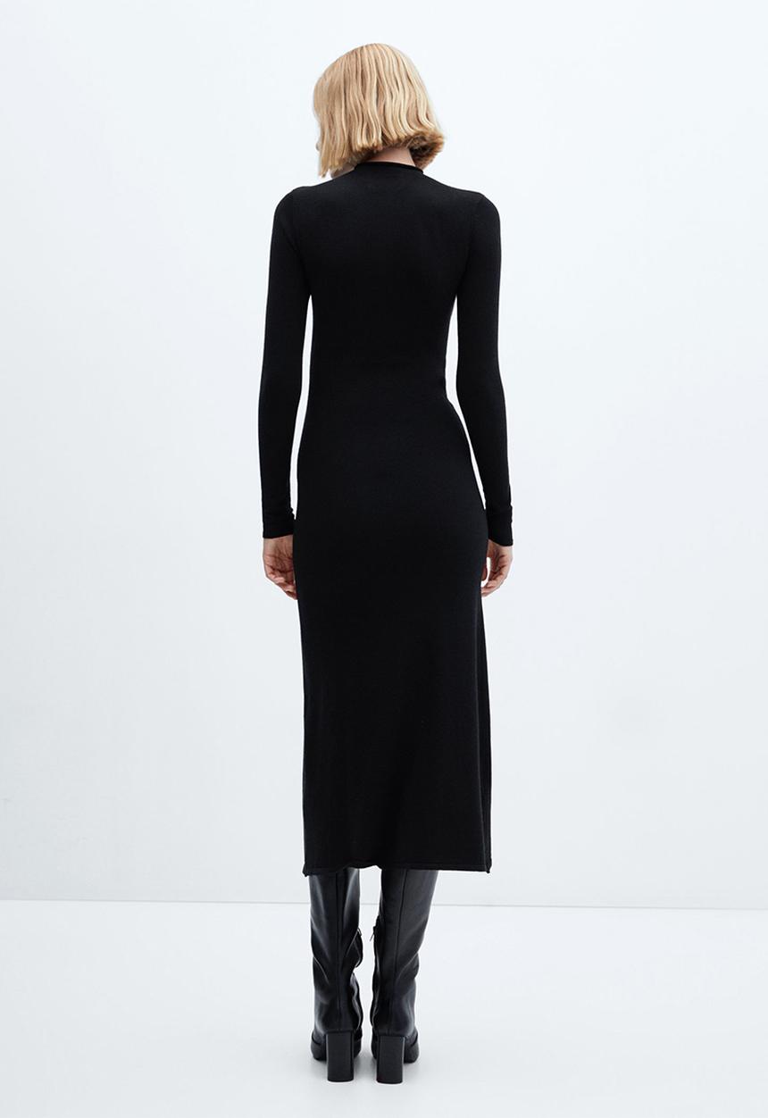 MANGO - Dress percebe - black