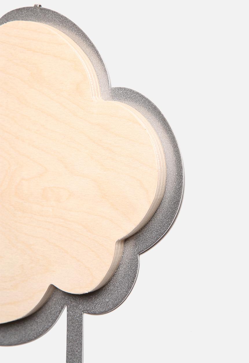 TinTown - Silver Lining Hook – Silver & Wood