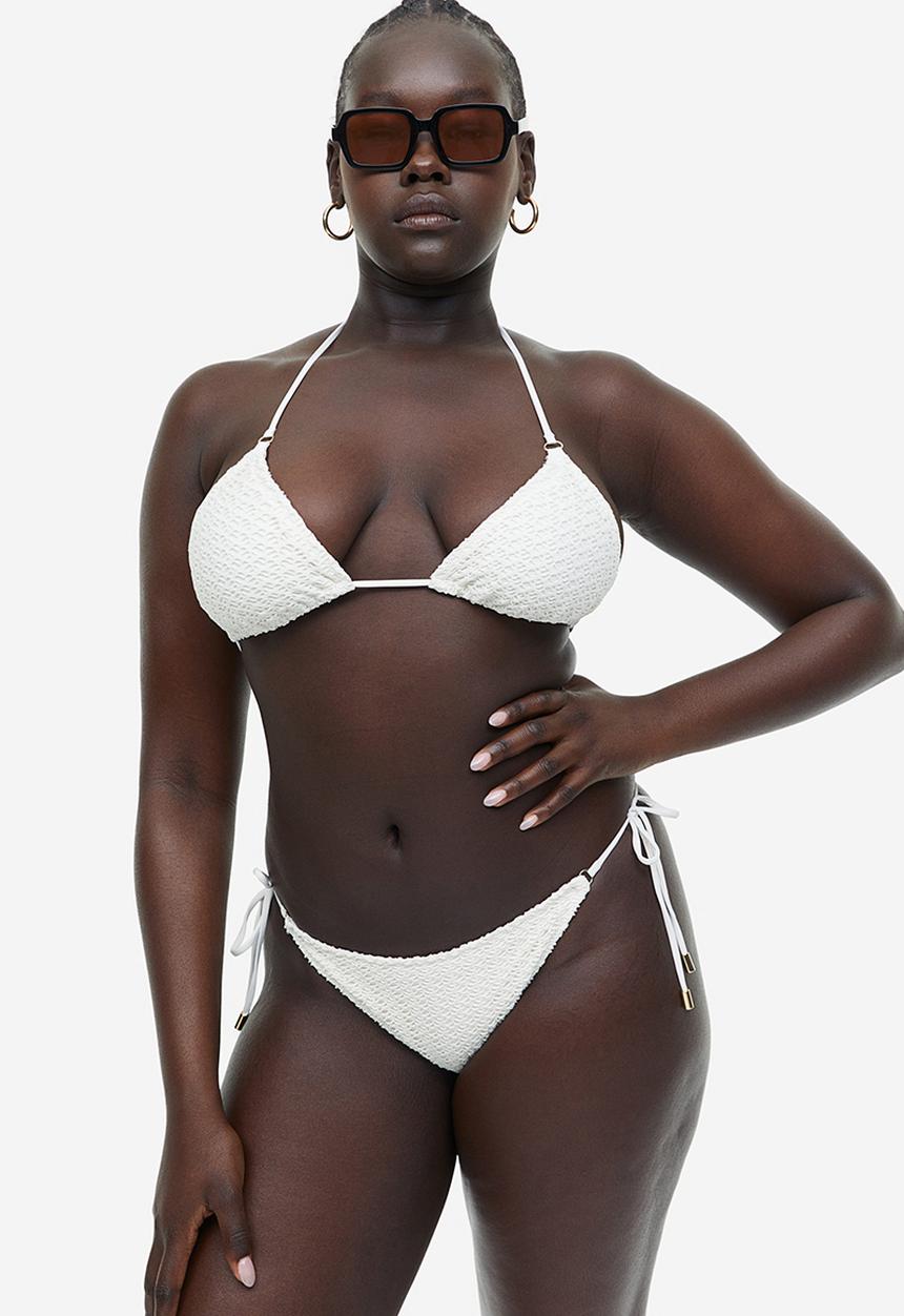 H&M - Tie tanga bikini bottoms - white