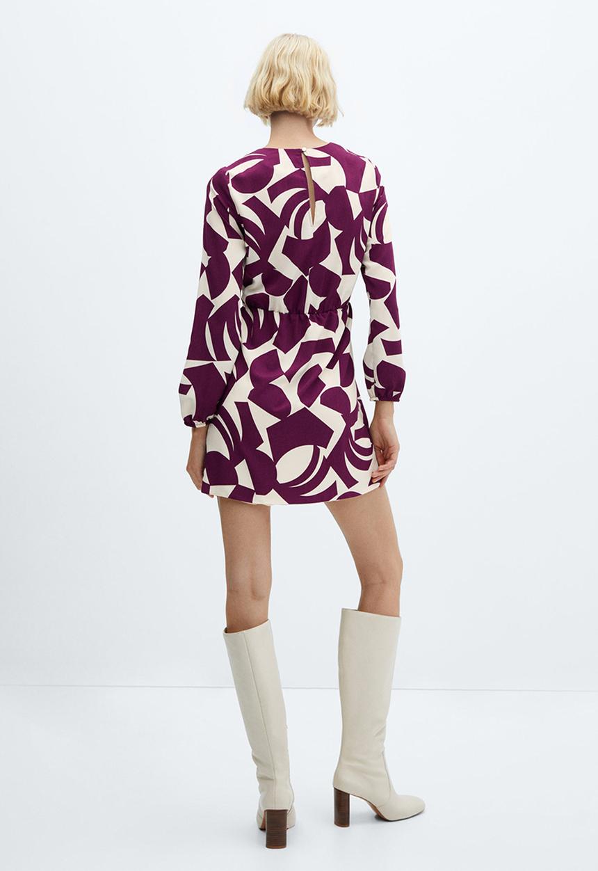 MANGO - Dress murcia - dark red