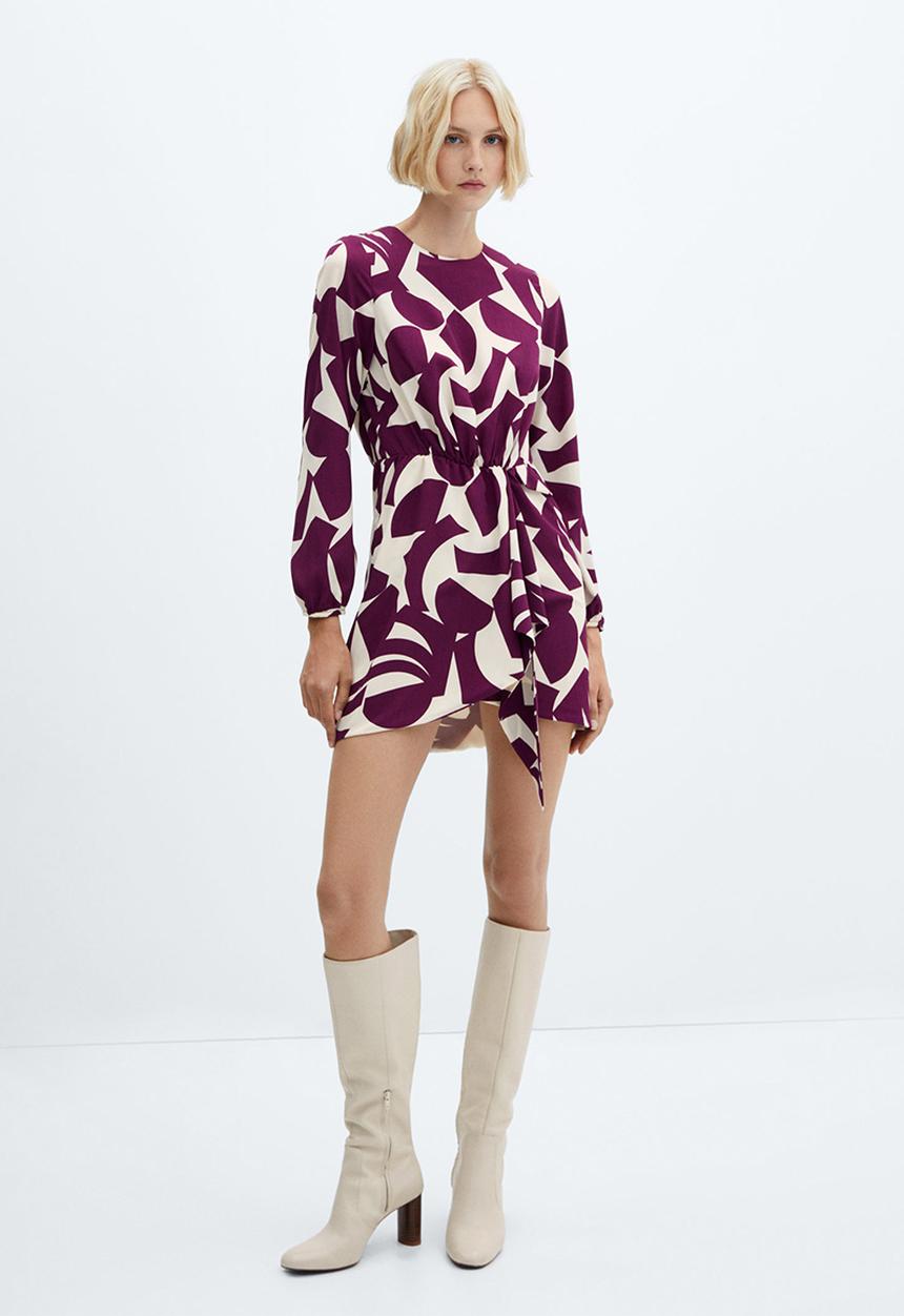 MANGO - Dress murcia - dark red