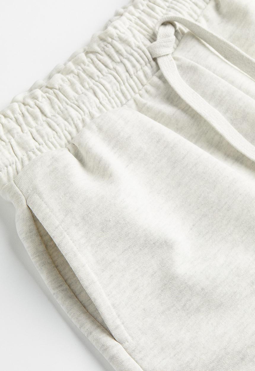 H&M - Paper bag sweatshirt shorts - grey