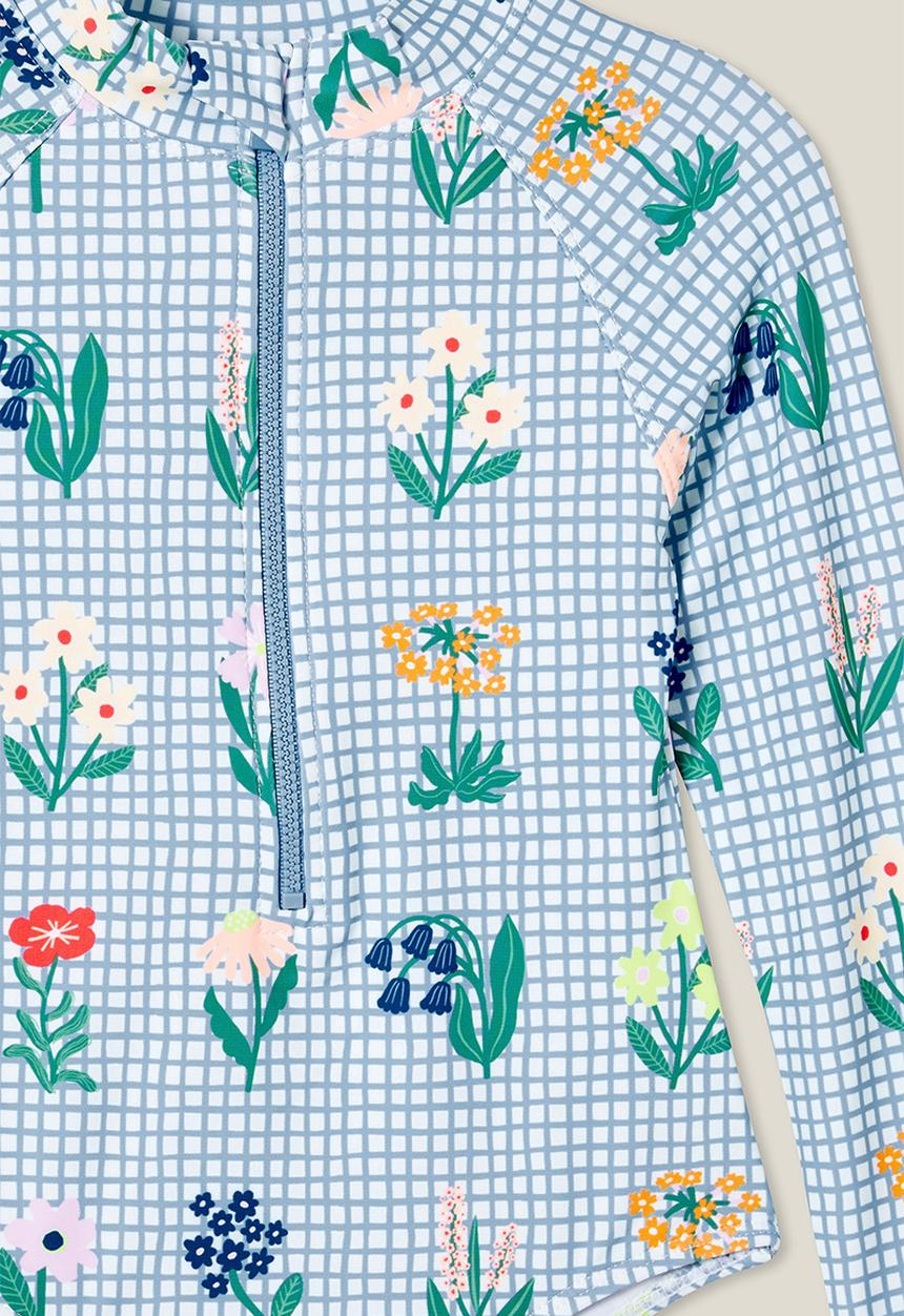 Cotton On - Lydia one piece - vanilla/grid floral
