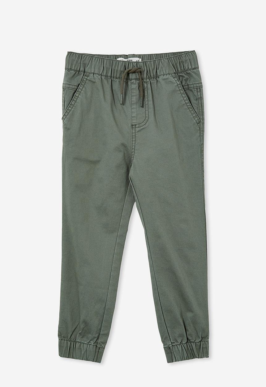 Cotton On - Will cuffed chino pant - swag green