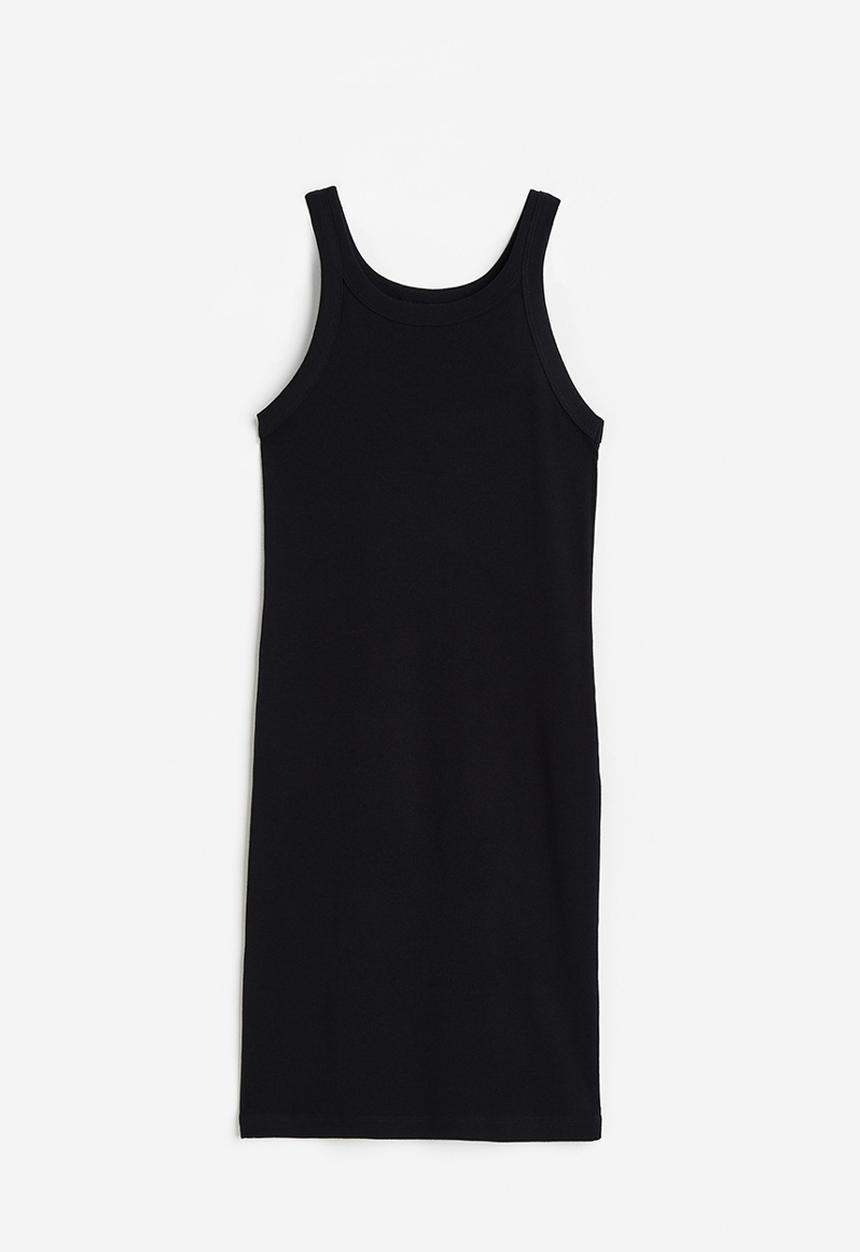H&M - Ribbed dress - black
