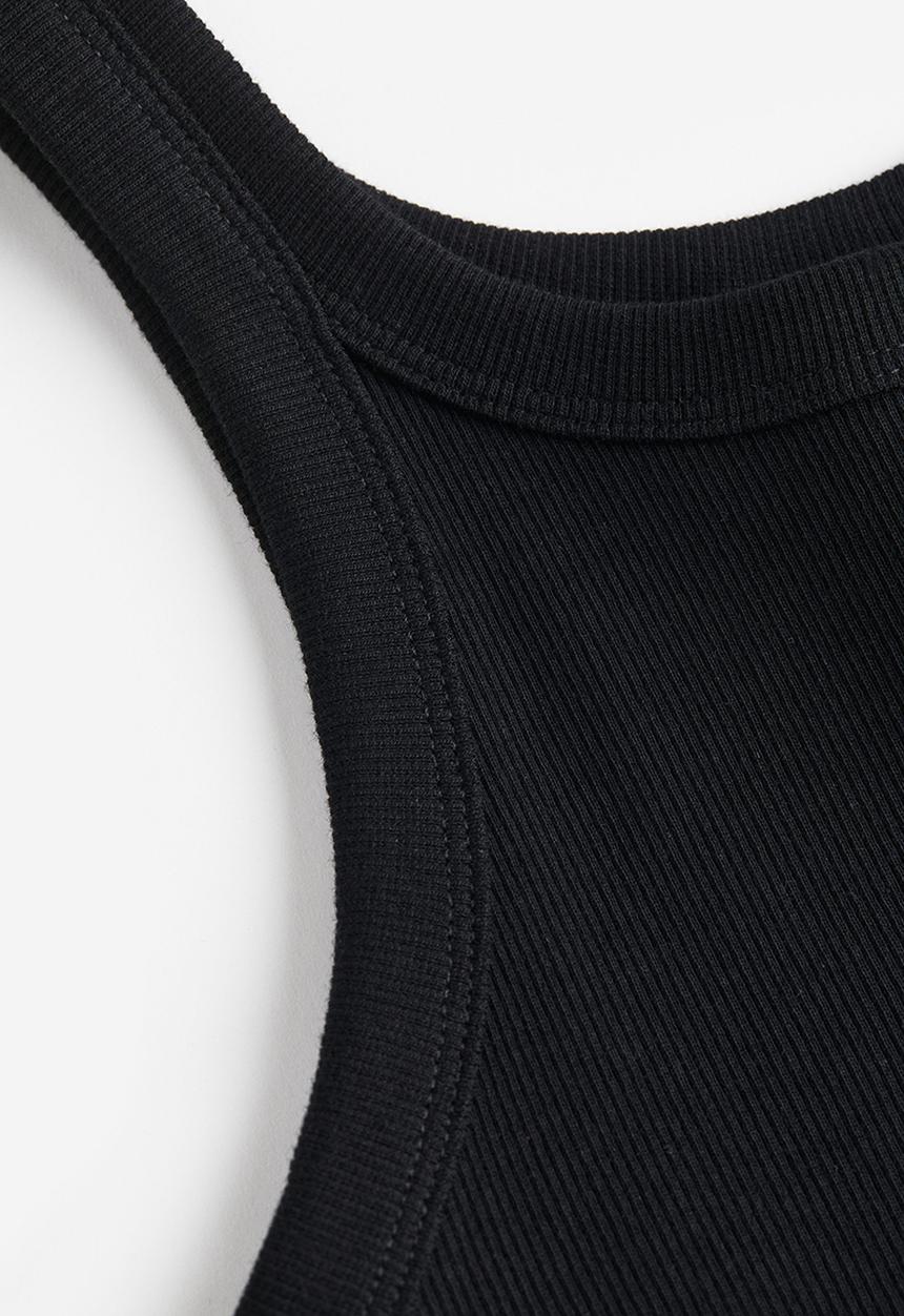 H&M - Ribbed dress - black