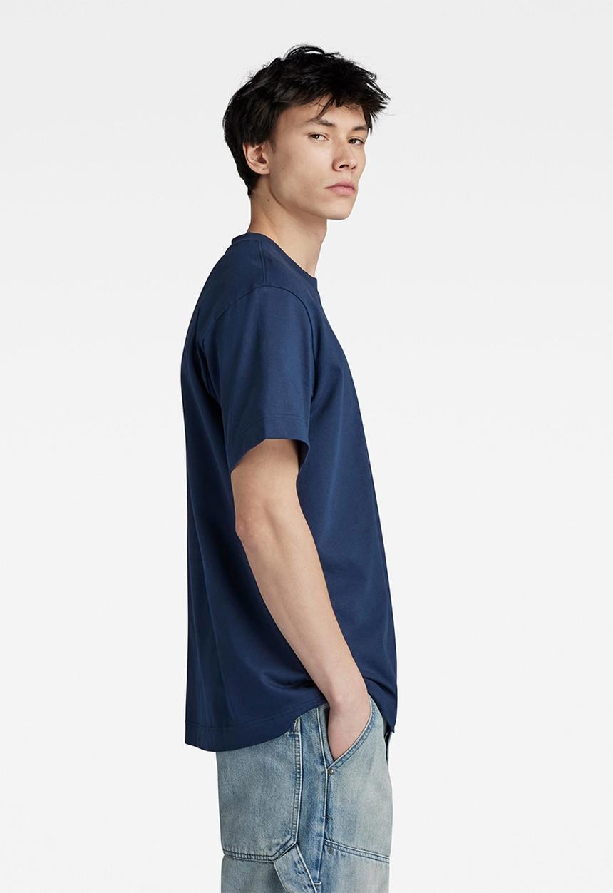 G-STAR - Essential loose r t Signe jersey o - sartho blue