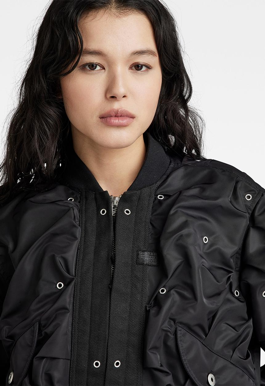 G-STAR - Cropped Party Bomber women - dk black