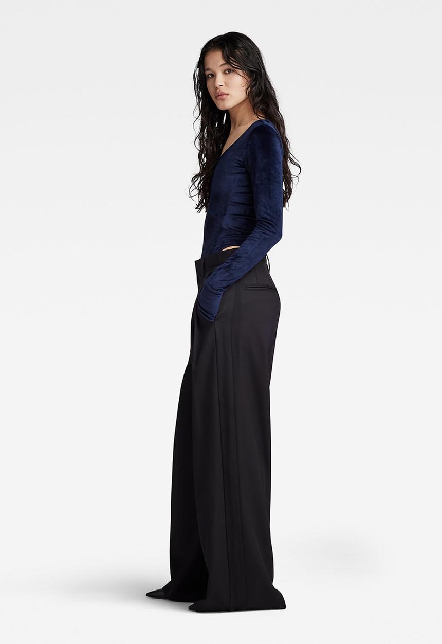 G-STAR - Loose Pleated Holiday Pant wmn -dk black