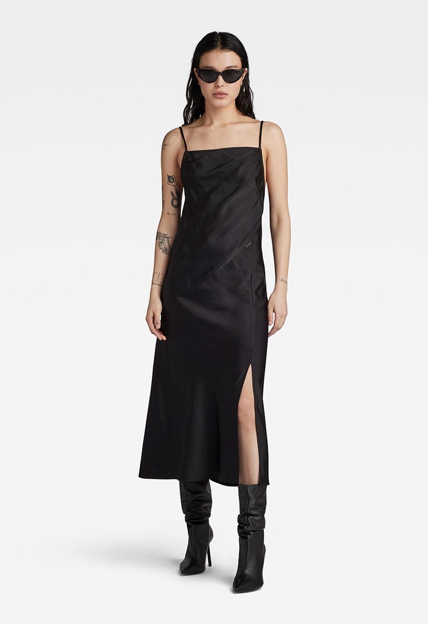 G-STAR - Slip dress s\less wmn - dk black