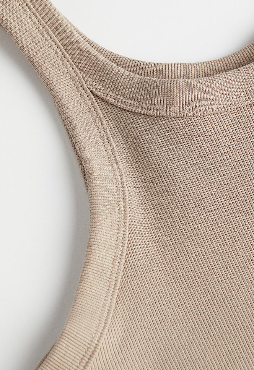 H&M - Ribbed dress - beige
