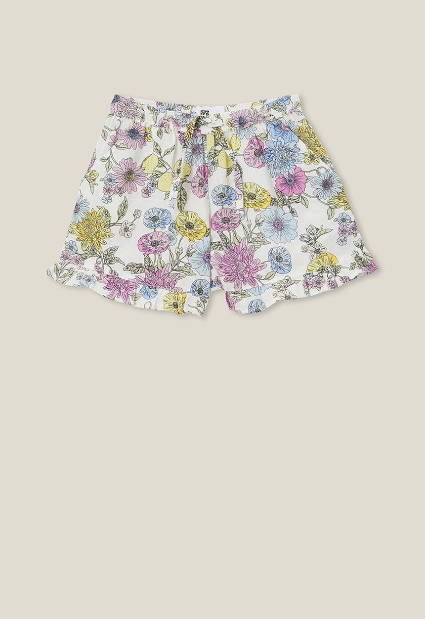 Cotton On - Abigail woven short - vanila/garden floral
