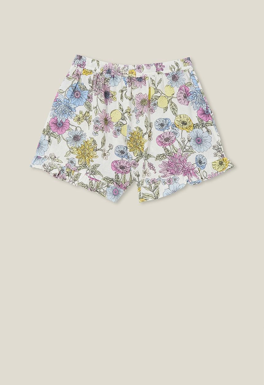 Cotton On - Abigail woven short - vanila/garden floral