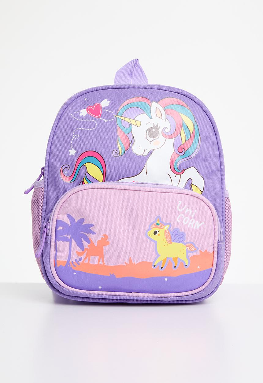 Pop Candy - unicorn print backpack - lilac 