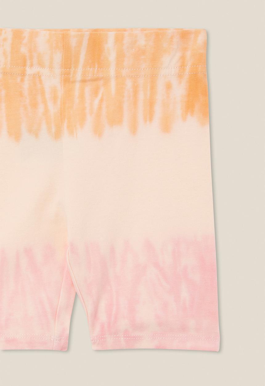 Cotton On - Hailey bike short - sunset tie dye