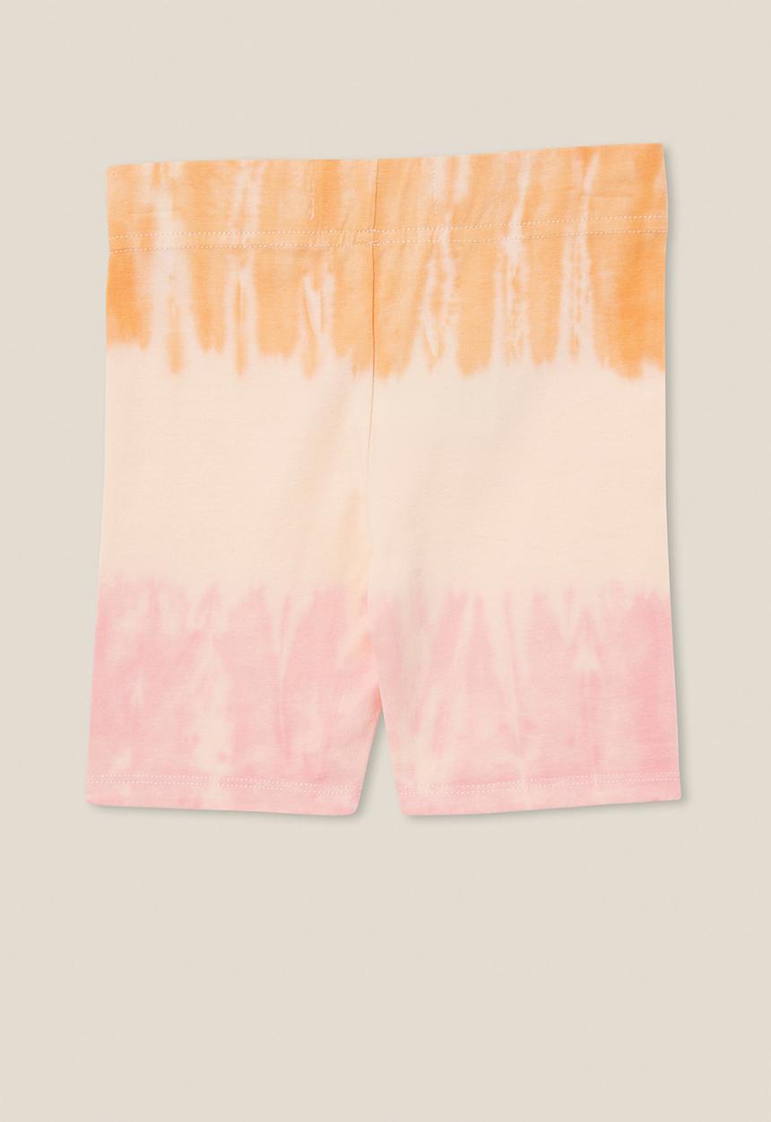 Cotton On - Hailey bike short - sunset tie dye