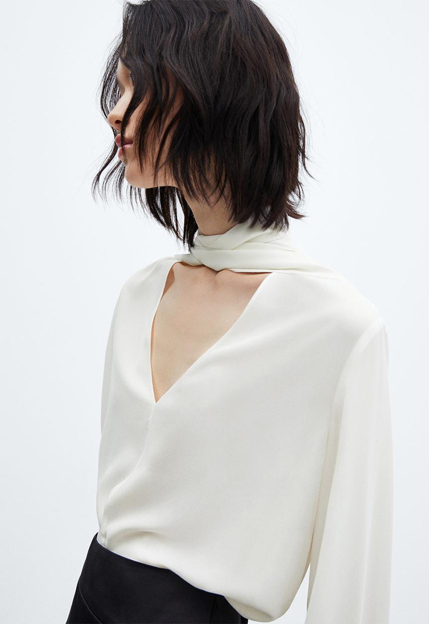MANGO - Blouse katia - neutral
