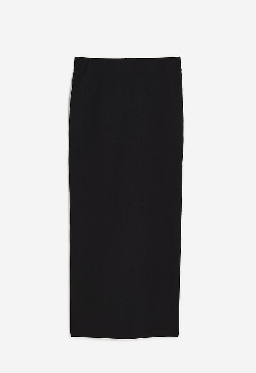 H&M - Long jersey skirt - black