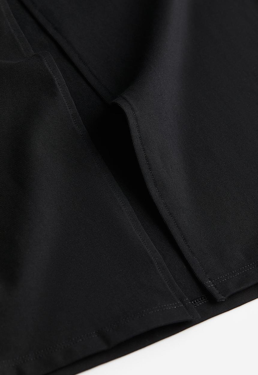 H&M - Long jersey skirt - black