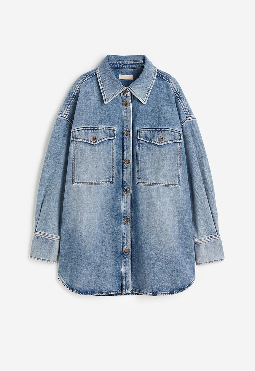 H&M - Oversized denim shirt - blue