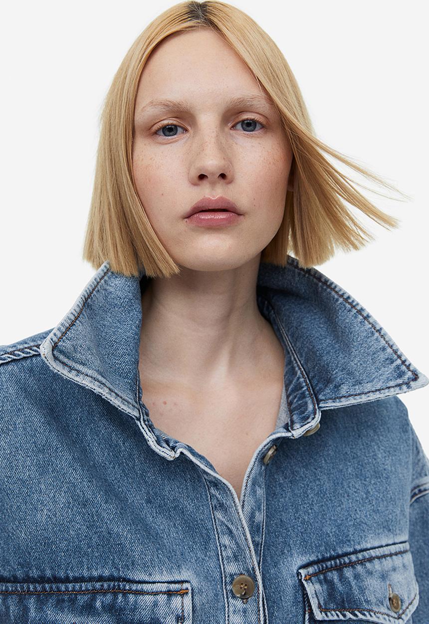 H&M - Oversized denim shirt - blue