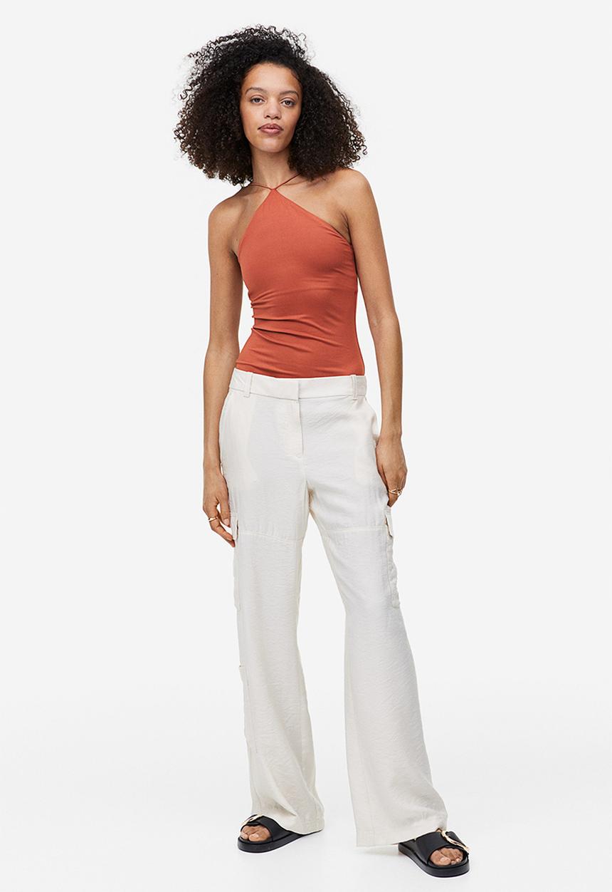 H&M - Jersey thong body - brick red 