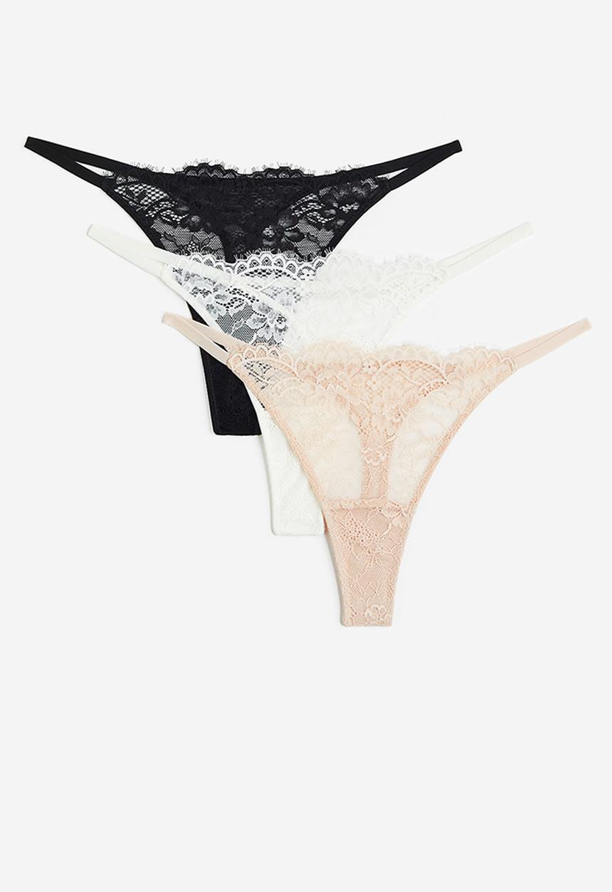H&M - 3-pack thong briefs - multi