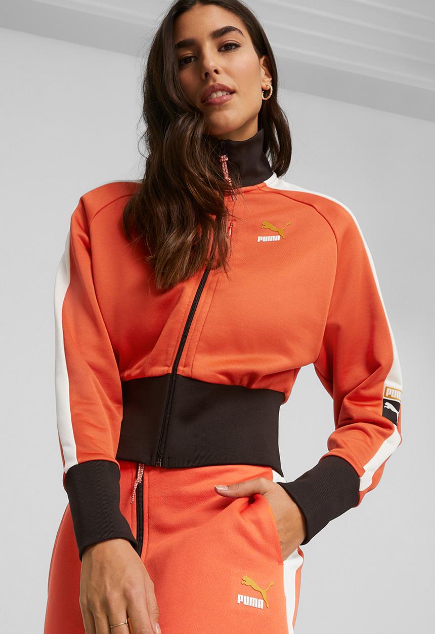 PUMA - T7 forward history track jacket dk - fall foliage