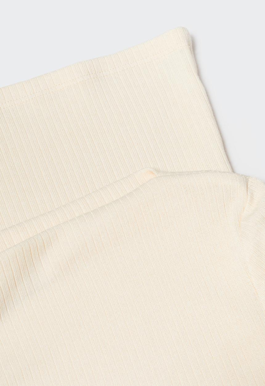 MANGO - T-shirt lilobar - light beige