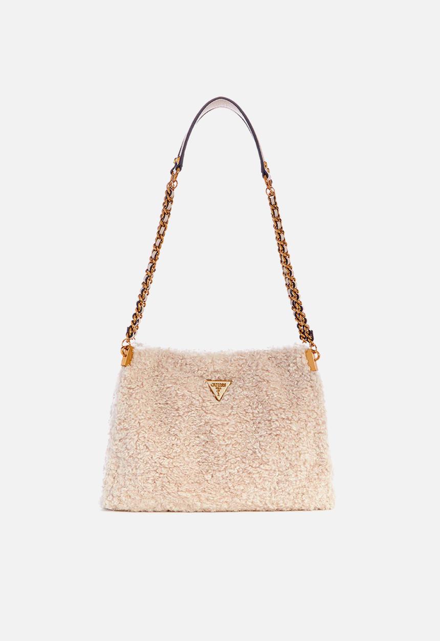 GUESS - Maranta small shoulder satchel - stone